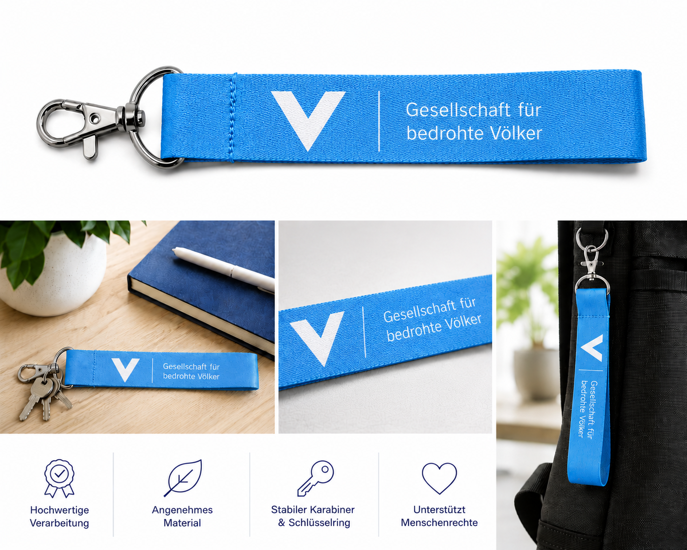 Schlüsselband der Gesellschaft für bedrohte Völker