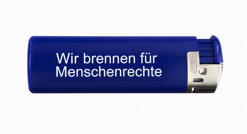 BIC® Feuerzeug „Wir brennen für Menschenrechte“
